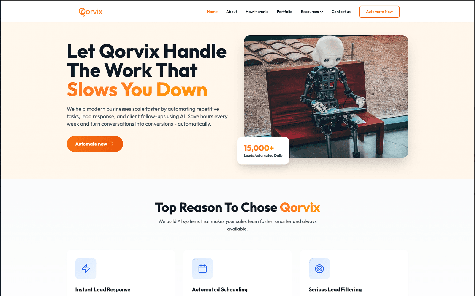 Qorvix website